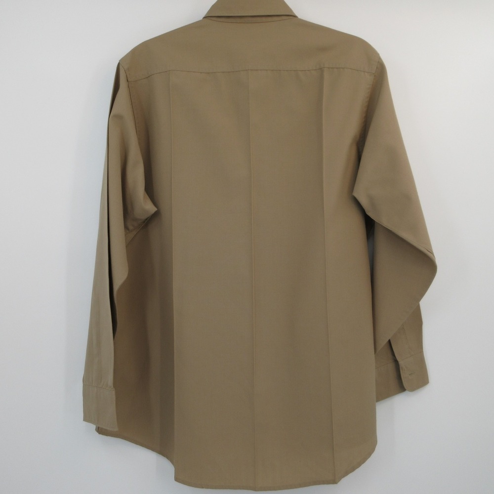 Marine USMC Uniform Shirt Khaki Tan Long Sleeve Military Mens XL - Picture 6 of 10